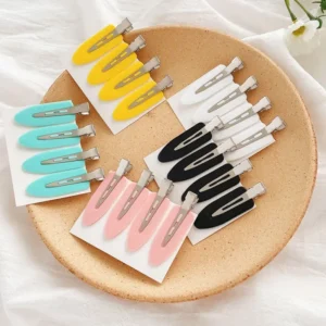 4PCS Women Hair Clips Side Bangs Fix Fringe Barrette Makeup Tools Female Ladies Girls Headwear Hairpin Hair Accessories